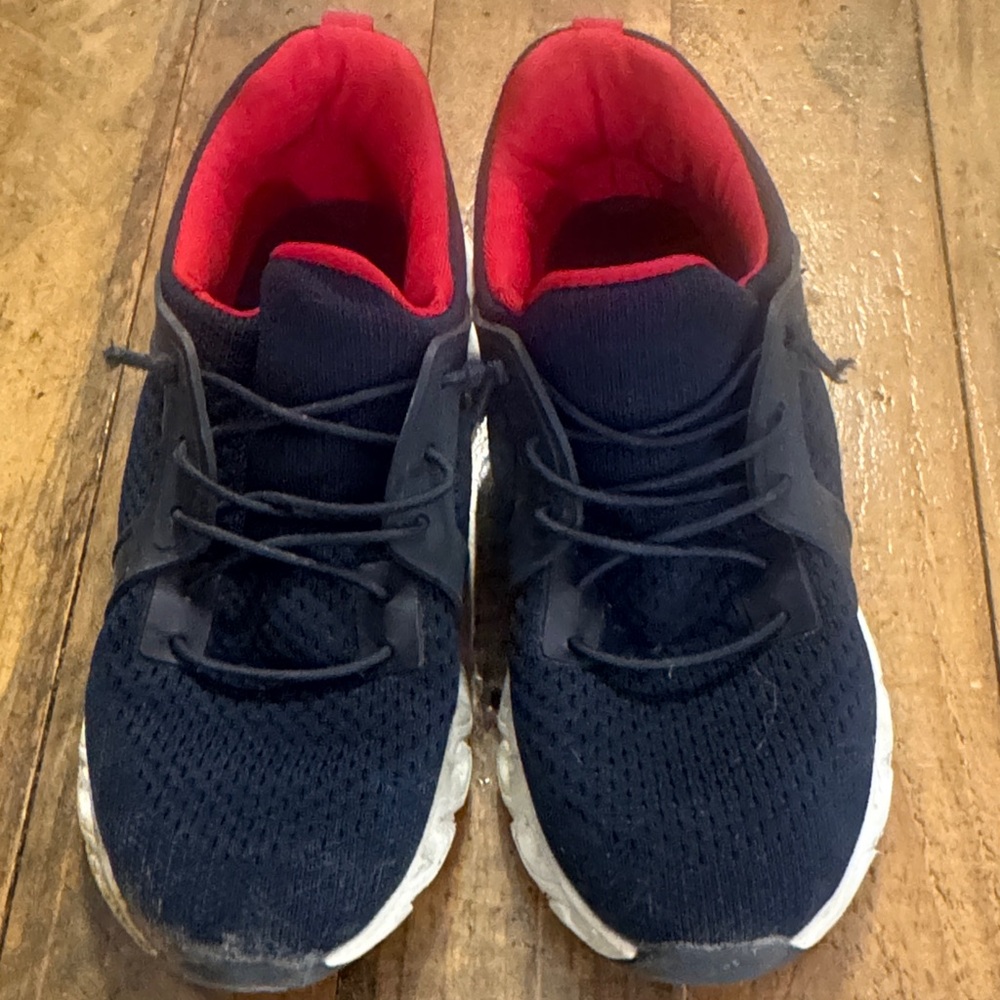 Navy and Red Athletic Sneakers